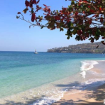 Panorama Pantai Indah Pantai Senggigi Lombok Barat